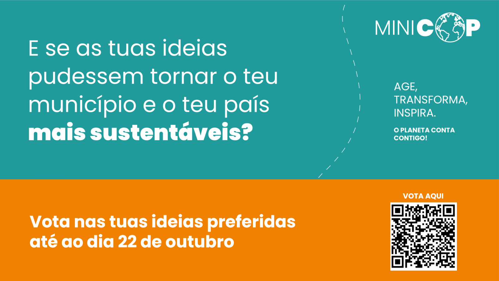 Concurso de ideias MINI-COP &quot;Viagem pelo Clima&quot; - votações abertas até dia 22 de outubro!
