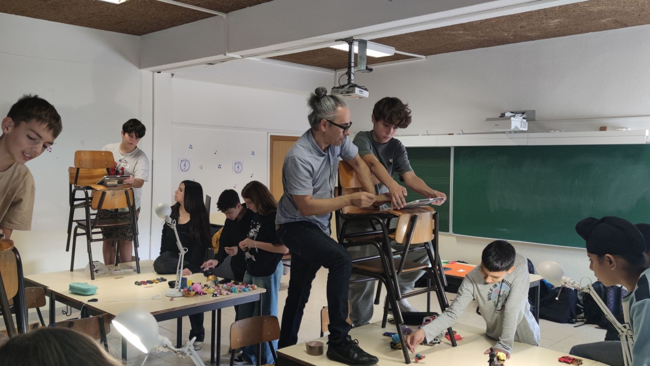 Workshop de Animação em Stop Motion com a turma D do 7.º ano